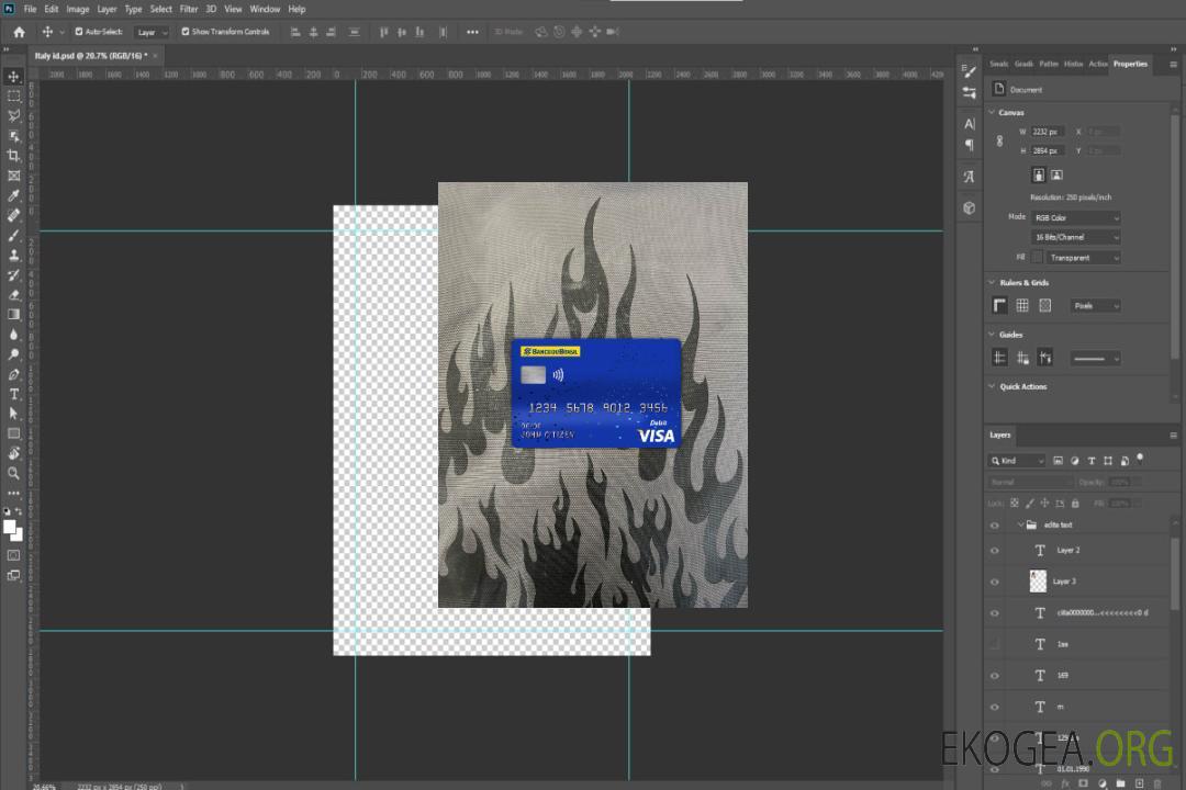 Brésil banco do brasil bank visa carte de débit photolook , template